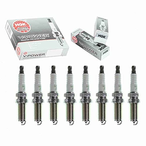 8 pc NGK V-Power Spark Plugs compatible with Infiniti M45 4.5L V8 2003-2010