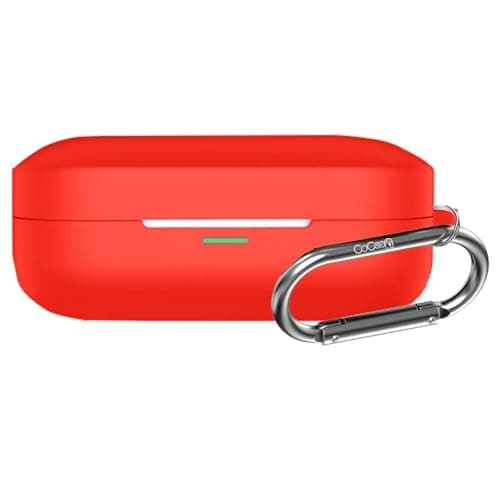 Cocoonkart Soft Silicone Case Cover Compatible for Realme Buds Air 7 | 7 Pro -Red.