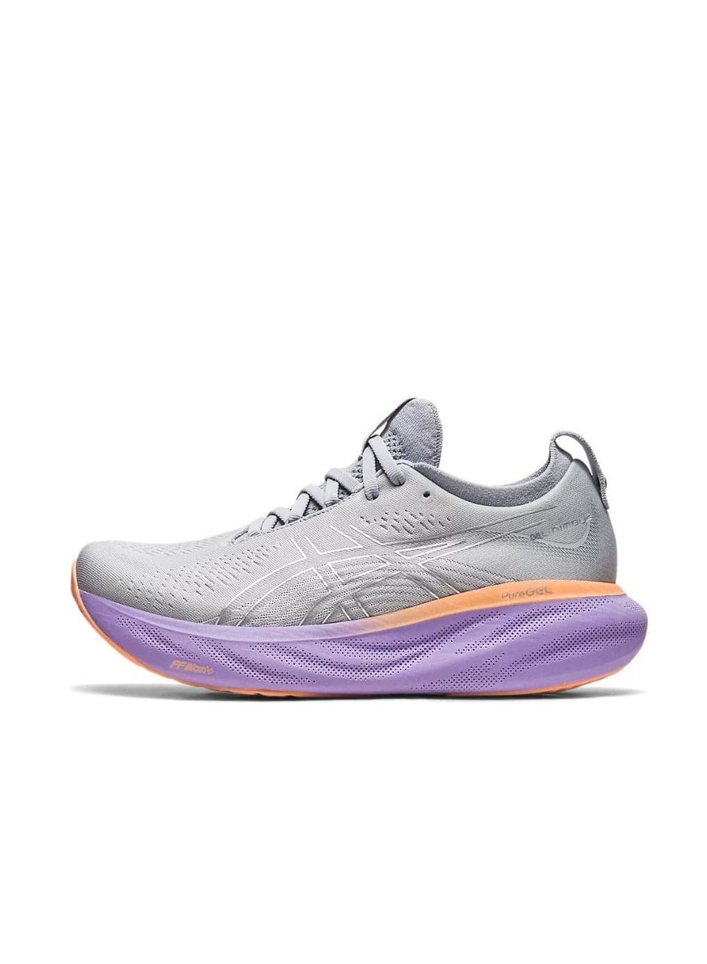 Women Gel-Nimbus 25 Outdoor Cycling/Running Sneakers Gray/Orange/Purple