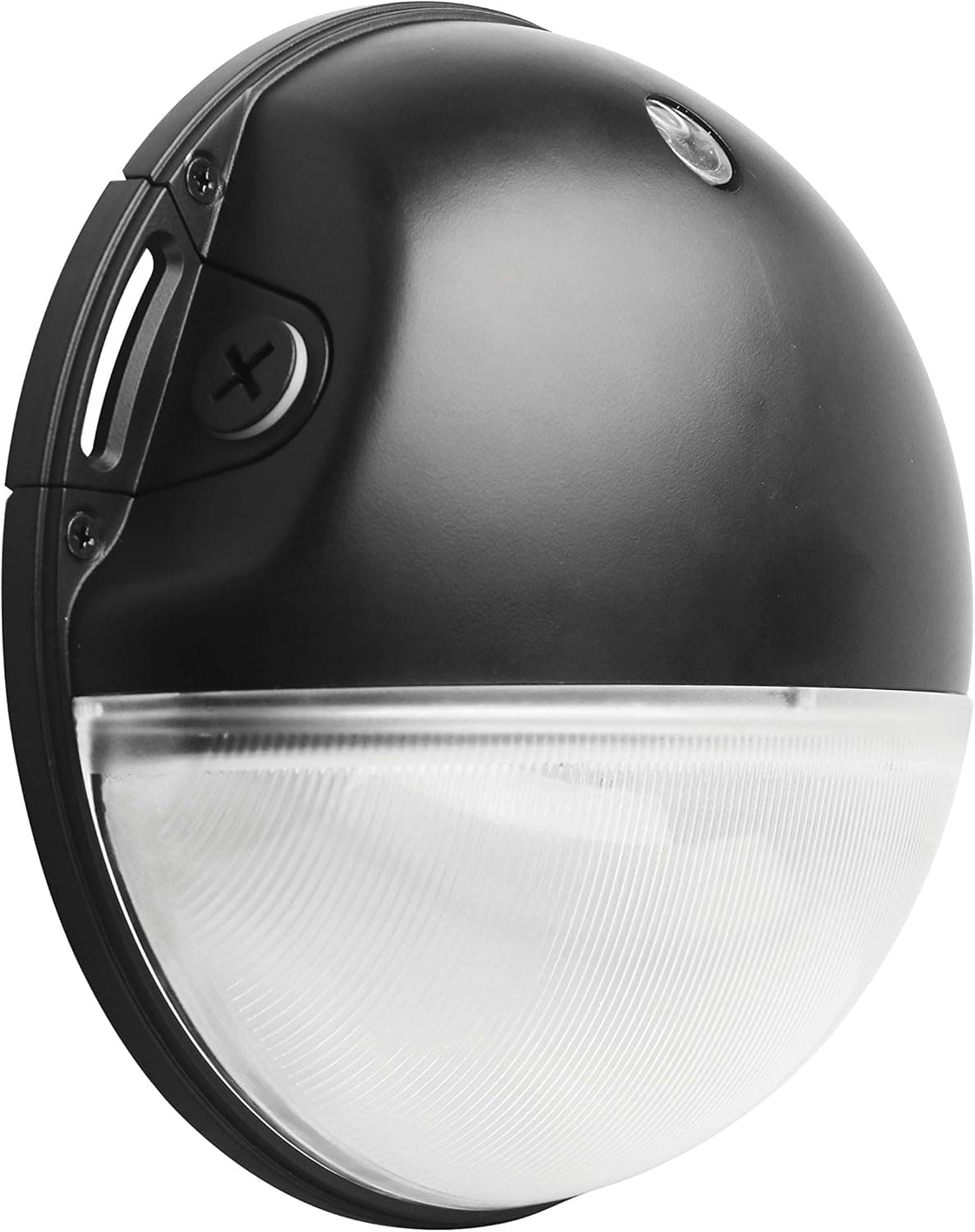 Nuvo 65750 LED CCT Selectable Small Round Aluminum Outdoor Wall Pack Light 3000K4000K5000K 20W Black