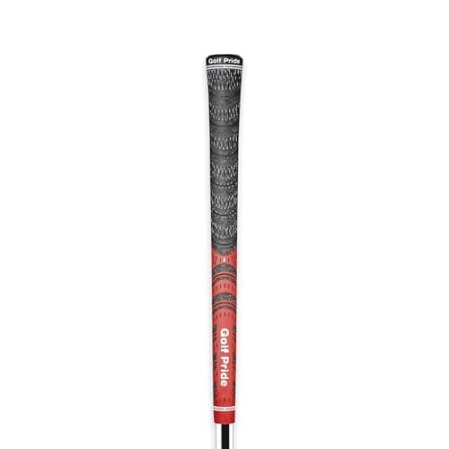 Golf Pride MCC Golf Club Grip - All-Weather Hybrid Grip - Brushed Cotton Cord & Pebbled Texture - Moisture-Wicking Technology - Midsize - Red