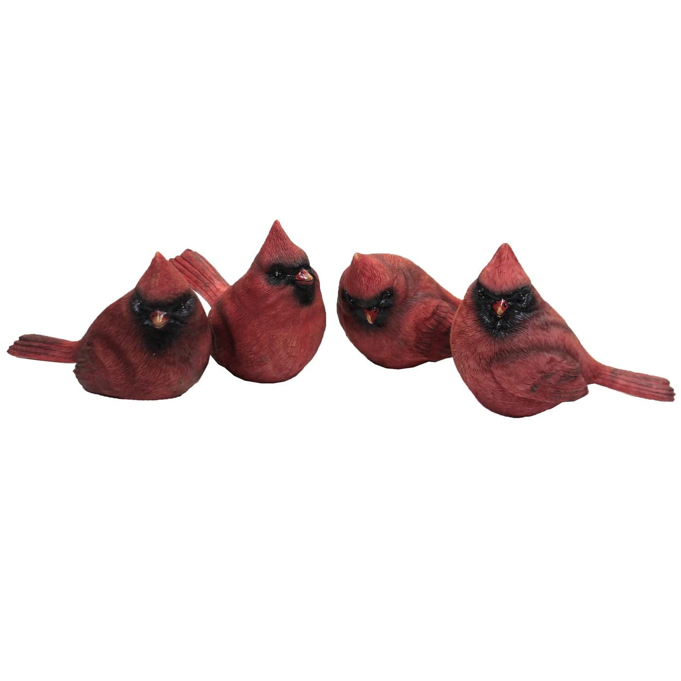 Set of 4 Small Resin CARDINAL Figurines U2813