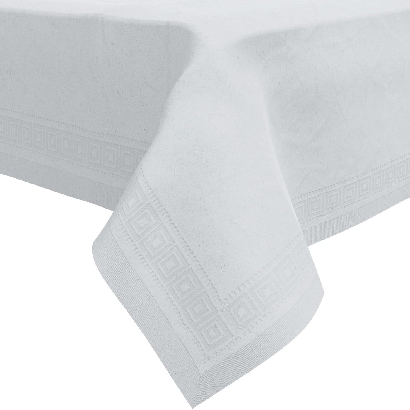 Paper Tablecloths for Rectangle Tables 54 X 108 25 Pack White Paper Disposable Tablecloth 3Ply Premium Paper Plastic Table Cloths for Parties Disposable