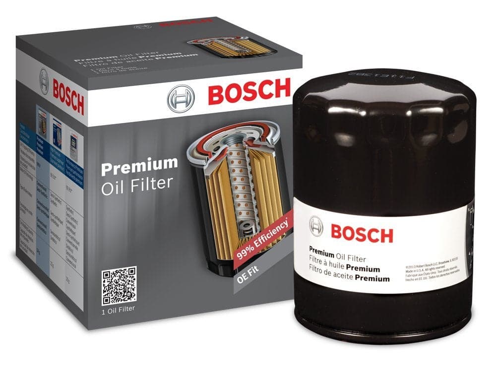 BOSCH 3421 Premium Oil Filter with FILTECH Filtration Technology - Compatible with Select Audi 4000, 5000, A6, Coupe, Quattro, RS6, S4, S6, TT; BMW 325, 528; Volkswagen Beetle, Golf, Jetta + More