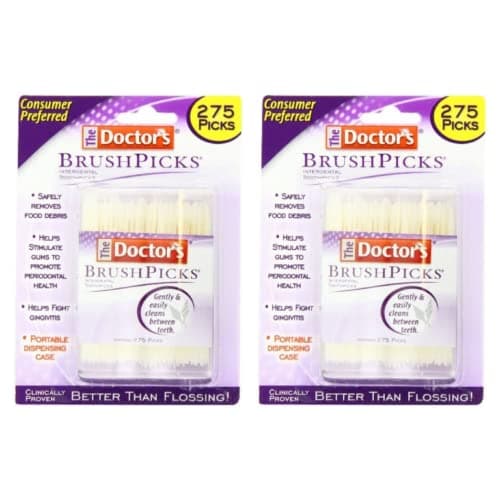 The Doctors BrushPicks Toothpicks 275 Picks Per Pack 2 Packs