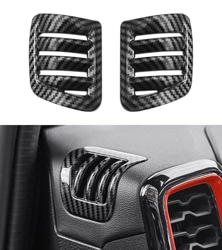 Interior Front Dashboard Side Air Vent Outlet Cover Compatible with 2024 2025 2026 Ford Ranger XL XLT Lariat Raptor Raptor SuperCrew Truck, Air Vent Cover Trim Accessories