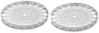 Trendmad Stainless Steel Barbeque Jali Roti Roast Grill Stainless Steel Roster Roti Papad Chapati Toast Chicken paneer tandoor Gas Saver Jali Pack of 2