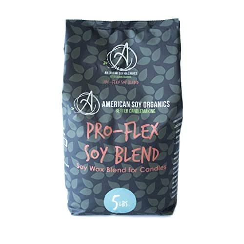 American Soy Organics Pro-Flex Soy Blend - Soy Wax Beads for Candle Making - Candle Making Supplies - Beeswax-Free Candle Wax Blend for Container Candles, Tealights and Wax Melts, 5 lbs