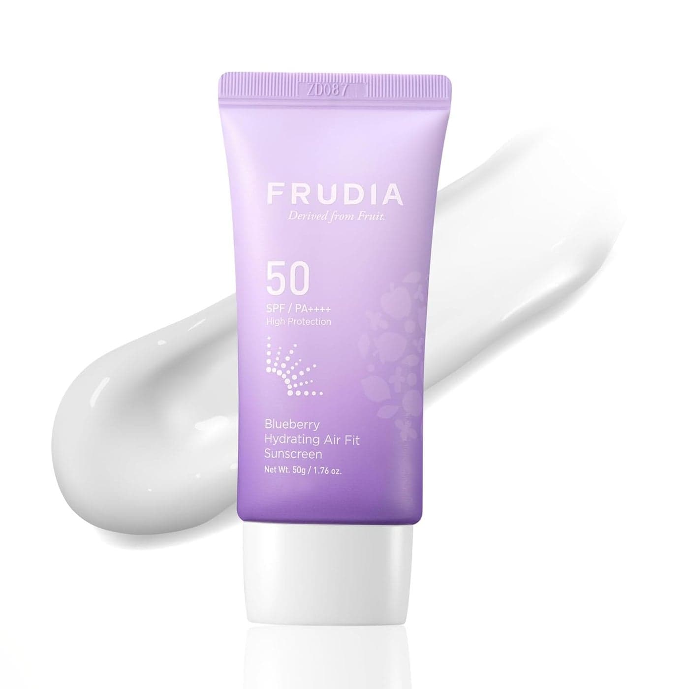 FRUDIA Blueberry Hydrating Air Fit Sunscreen SPF 50 Moisturizing Korean Face Sunscreen Ultra Lightweight No White Cast NonGreasy Perfect for Makeup Base 176 oz