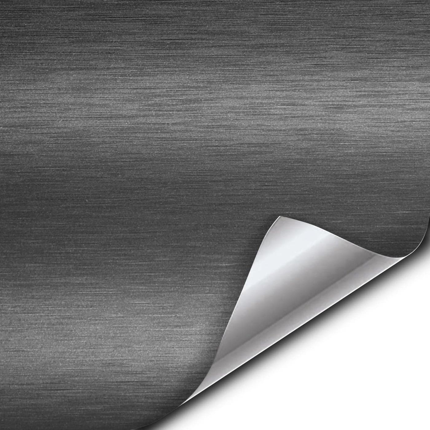 VViViD XPO Gunmetal Grey Brushed Metallic Steel 5ft Vinyl Wrap Roll with Air Release Technology 5ft x 15ft