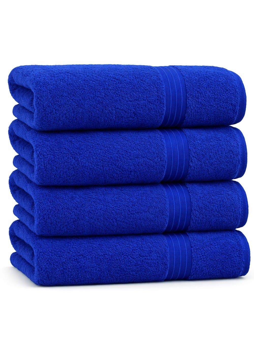 Bliss Casa Bath Towel Set (4 Pack, 70 X 140 cm) - 550 GSM 100% Combed Cotton Quick Drying Highly Absorbent Thick Bathroom Towels - Soft Hotel Quality for Bath and Spa