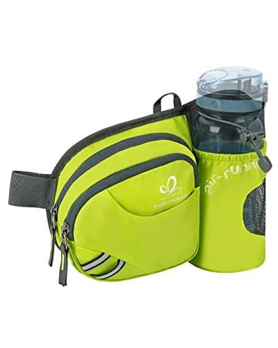 WATERFLY Fanny Pack Waist Bag: Waist Pack for Women Men with Water Bottle Holder Hiking Fanny Pack for Running Walking DogWalking Travel Cycling