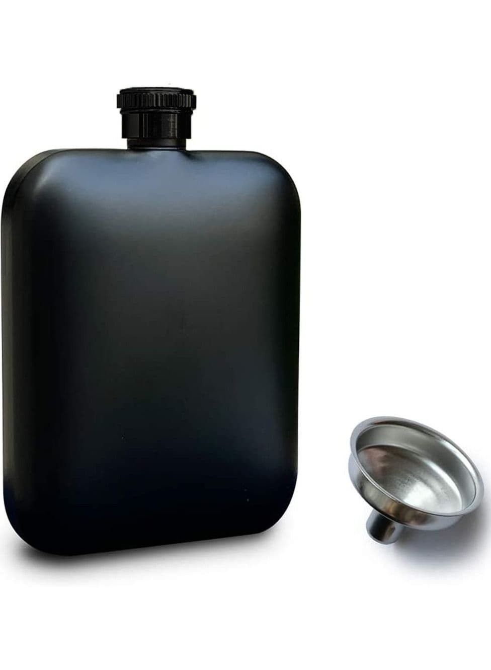 Portable Hip Flask With Funnel 170ml Black
