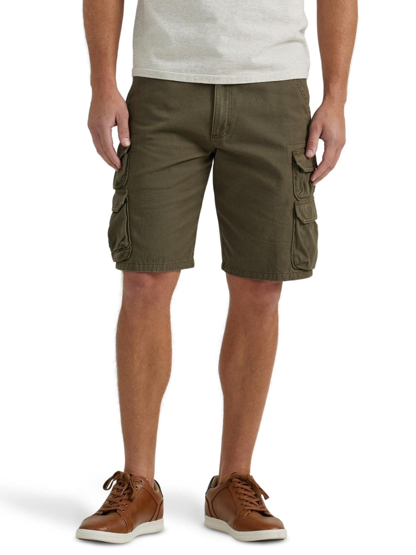 Wrangler Authentics Mens Premium Twill Cargo Short Grapeleaf 38