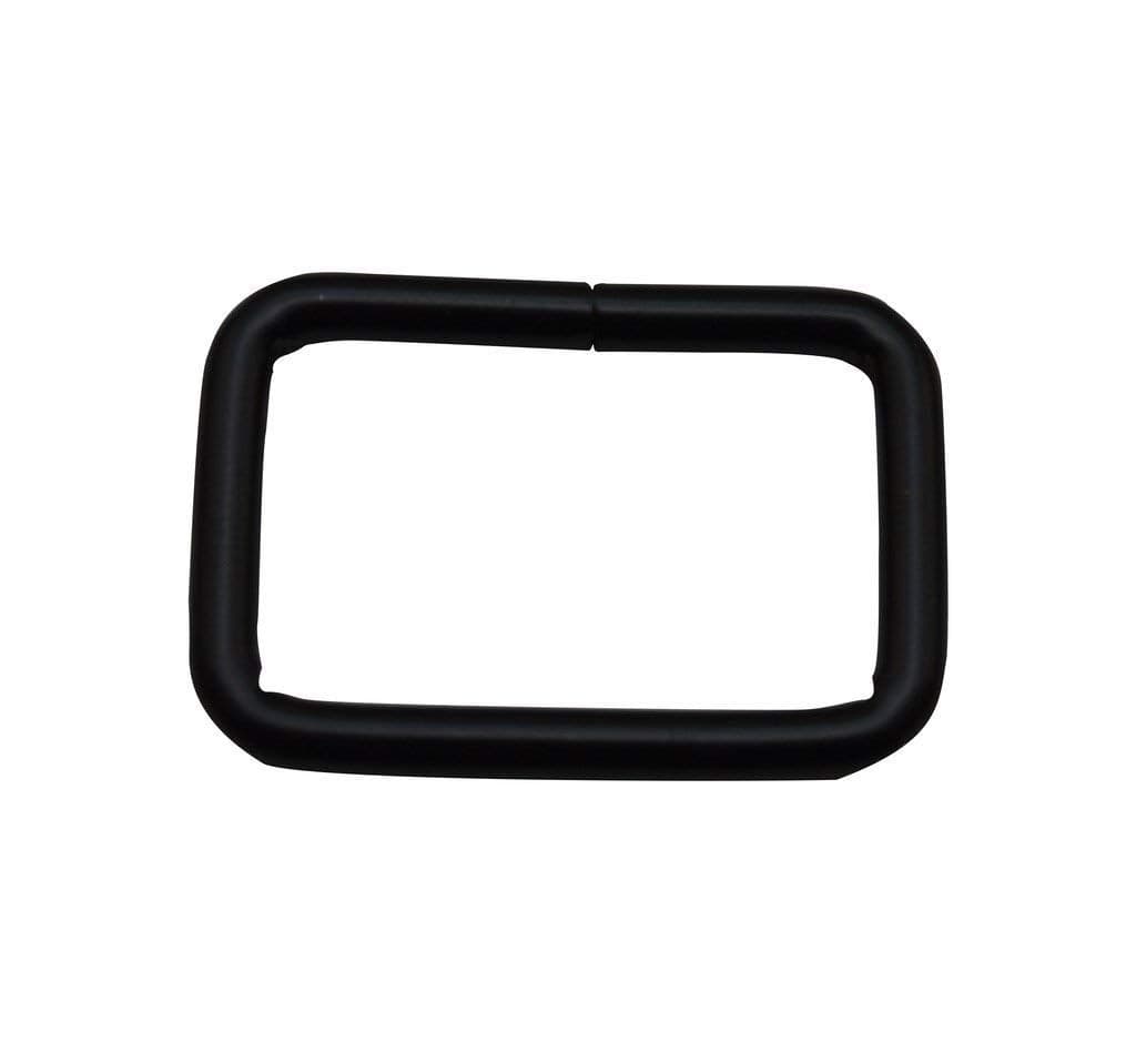 Generic Metal Black Rectangle Buckle 1 X 05 Inside Dimension for Strap Keeper Pack of 25
