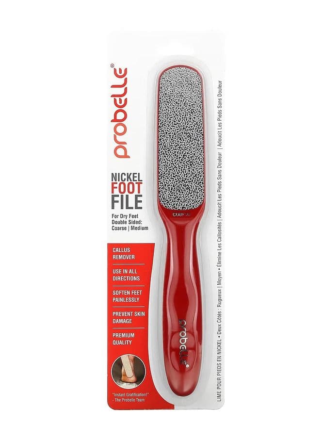 Double Sided Nickel Foot File Coarse Medium