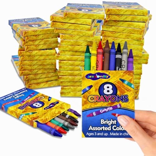 4Es Novelty 48 Boxes of 8Packs Bulk Crayons for Kids Classroom Crayons Bulk Teachers Supplies School Supplies Restaurants Birthday Party Favors NonToxic 48 of 8Packs