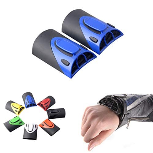Goldfire 1 Pair Universal Motorcycle Jacket Vents Clip-on Rider Cooling System Jacket Sleeve Vent for Summer Warm & Hot Weather (Blue)