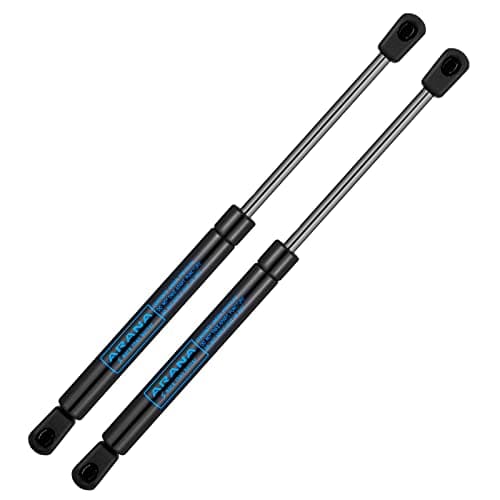 ARANA C16-25563 Gas Struts 12 inch 65 Lbs/289N Lift Support 12" Gas Shocks Springs for Mustang GT Hood are Camper Shell Rear Window Truck Topper Weatherguard Tool Box Hatch(Fit 52-72lbs Lid),2Pcs