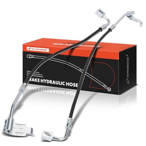 APremium Rear Driver and Passenger Side Brake Hydraulic Hose Compatible with Select Jeep Models Wrangler 20072013 Pack of 2