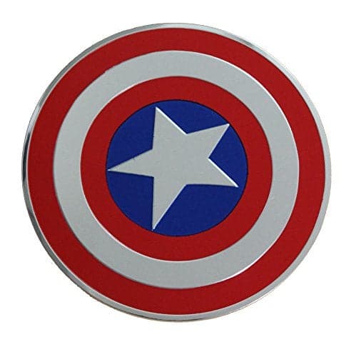 CD Visionary Marvel Comics Retro Captain America Shield B Metal Sticker 8cm