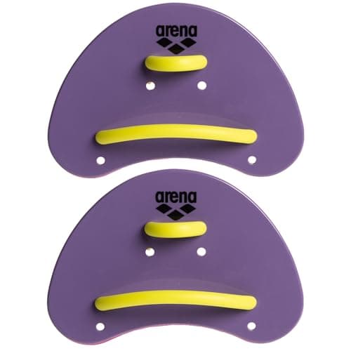 Arena Unisex Adult Elite Finger Swimming Paddle for Men and Women Pool Exercise Equipment for Swimming and Technique Training, Plum Purple/Arctic Lime, Small