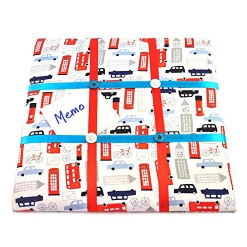 Templetree Handcrafted London Fabric Memo Board, 31 X 31 X .5Cm