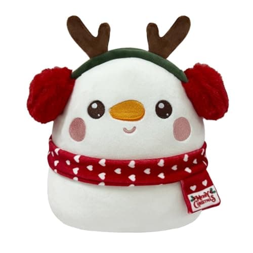 IORNBEAU 98Inch Snowman Plush Pillow Christmas Plush Toy Collectible Soft Cute Snowman Stuffed Animal Toy Gift for Kids Girls Boys