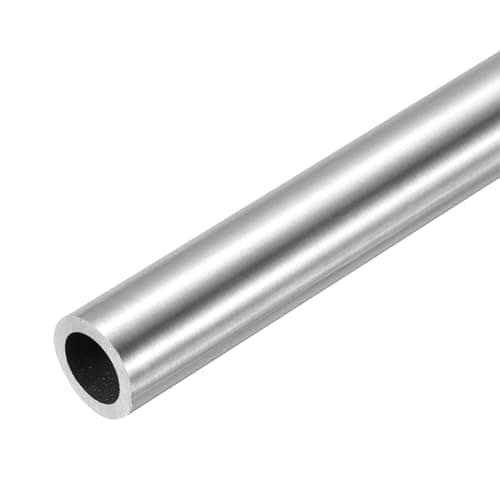 uxcell 304 Stainless Steel Tube, 8mm ID 12mm OD 250mm Length Round Seamless Straight Steel Metal Capillary Pipe Tubing for Industry DIY Projects