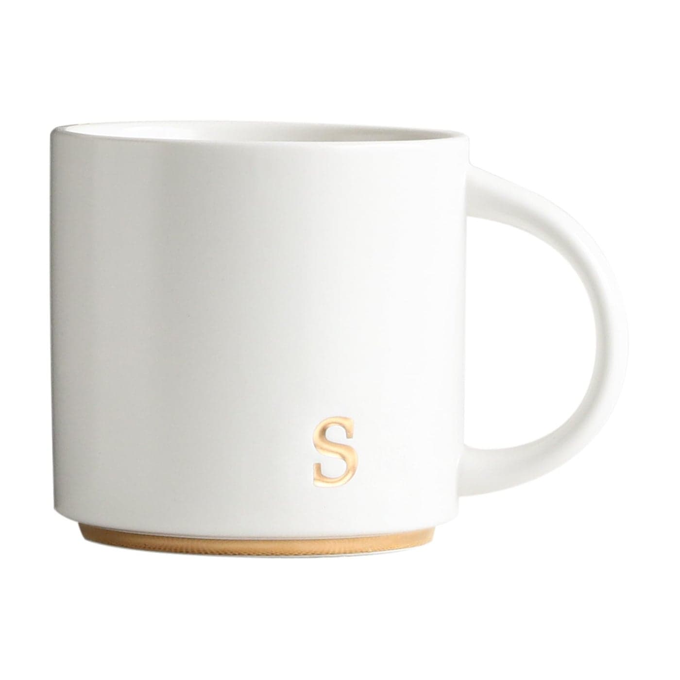 COLLECTIVE HOME Monogram Ceramic Mugs 15 oz Golden Initial Coffee Cups Elegant Alphabet Tea Mugs Elegant Personalized Mug with Gift Box Luxurious Cups for Office and Home s