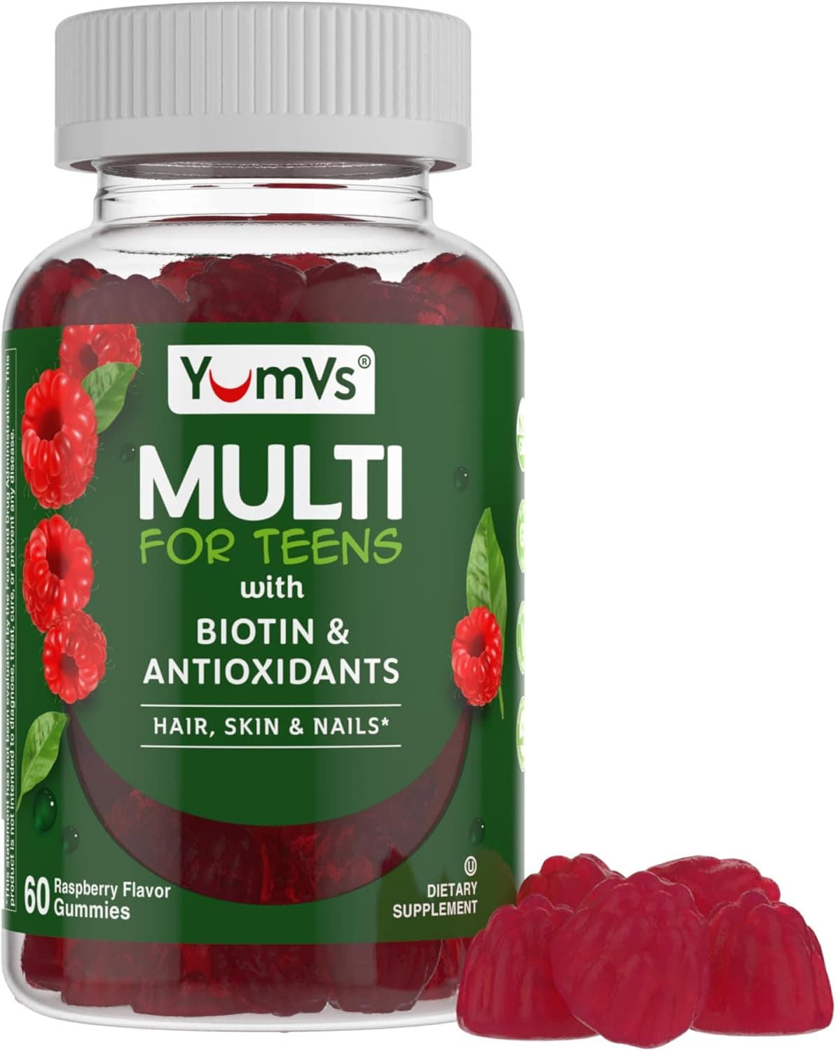 YumVs Teen Multivitamin Gummies for Boys and Girls