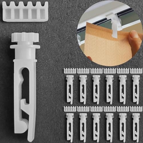 Vertical Blinds Replacement Stem and Gear Used for Headrail, Carrier Stem Vertical Blinds Curtain Accessories(12 Sets)