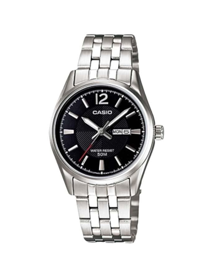 Women Stainless Steel Analog Wrist Watch LTP-1335D-1AVDF - 36 mm - Silver
