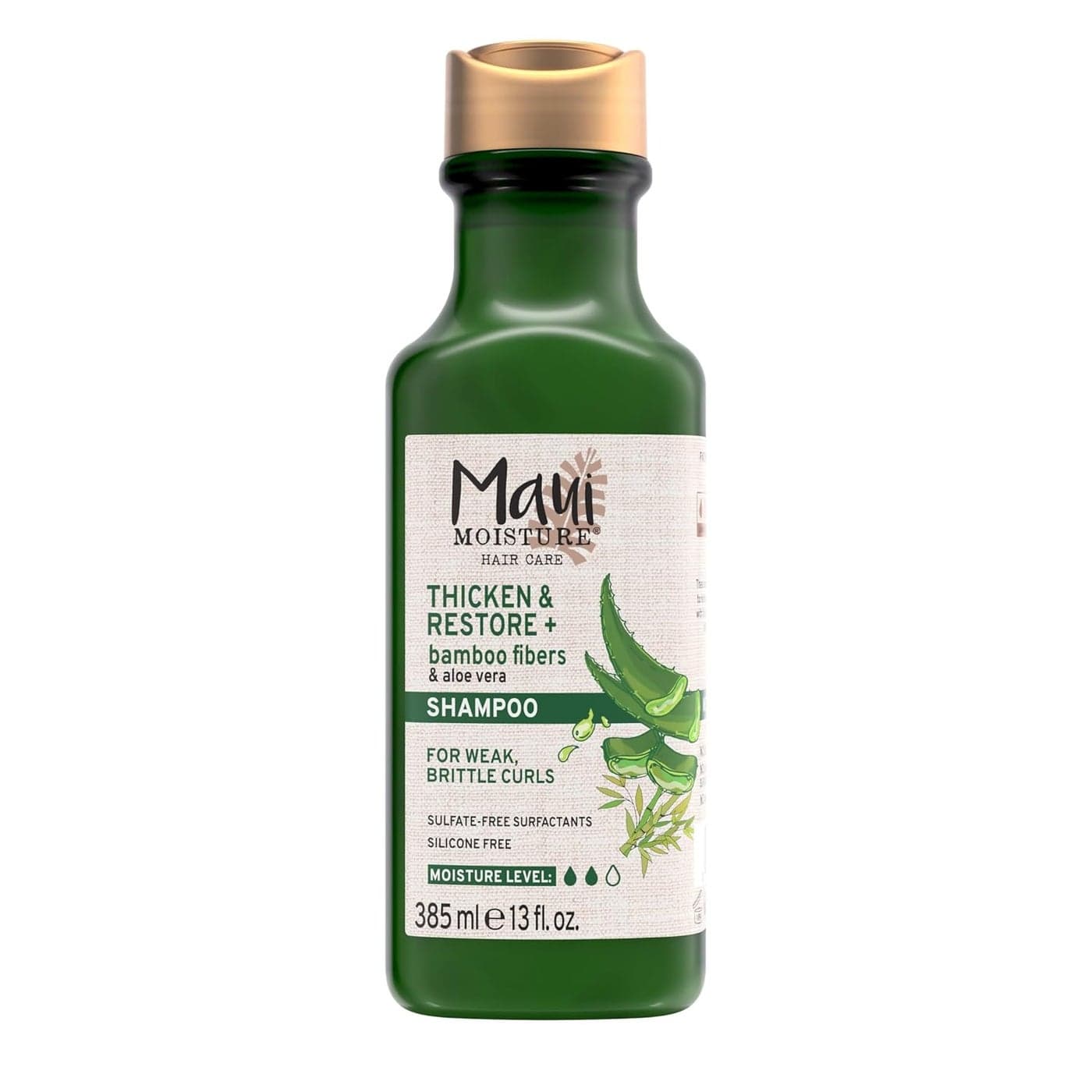 Maui Moisture Thicken Restore Bamboo Fiber Shampoo 13 Ounce
