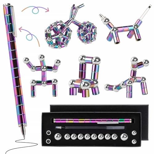 Magnetic Fidget Pen Teen Gifts Cool Gadget For Men Teacher Appreciation Gifts Graduation Gift For Her Him Stress Relief Fidget Toy For 13 14 15 16 17 18 Year Old Boys GirlsOffice Desk Accessories