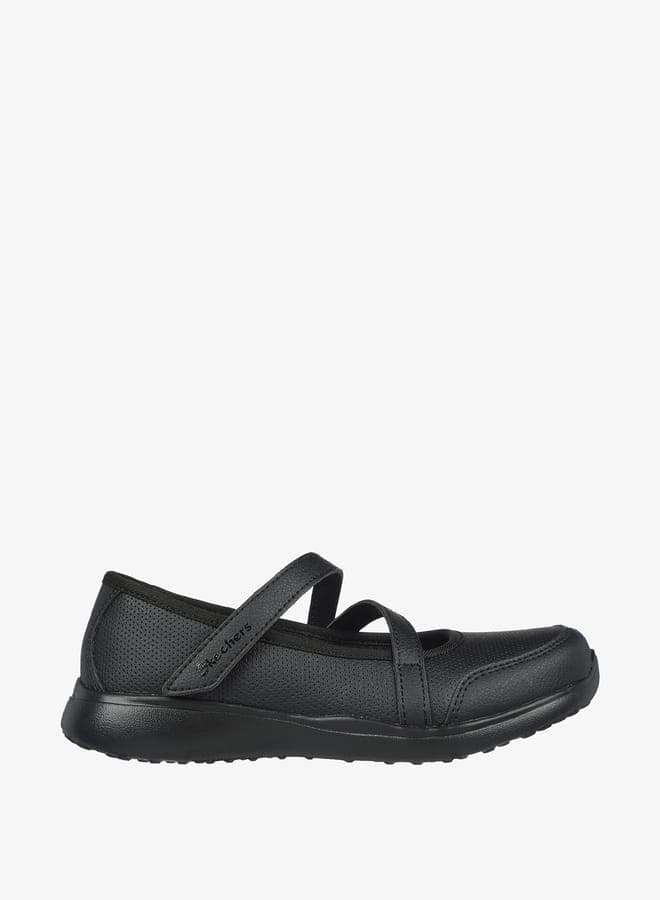 Girls' School Mary Jane Shoes With Hook And Loop Closure - Microstrides — 35 EU