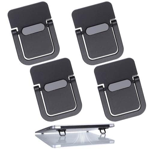 Pmeixcy Keyboard Riser, 4Pcs Computer Keyboard Stand for Desk, Laptop Riser with Zinc Alloy Material, Portable Keyboard Feet for Office, Gaming, Watching TV