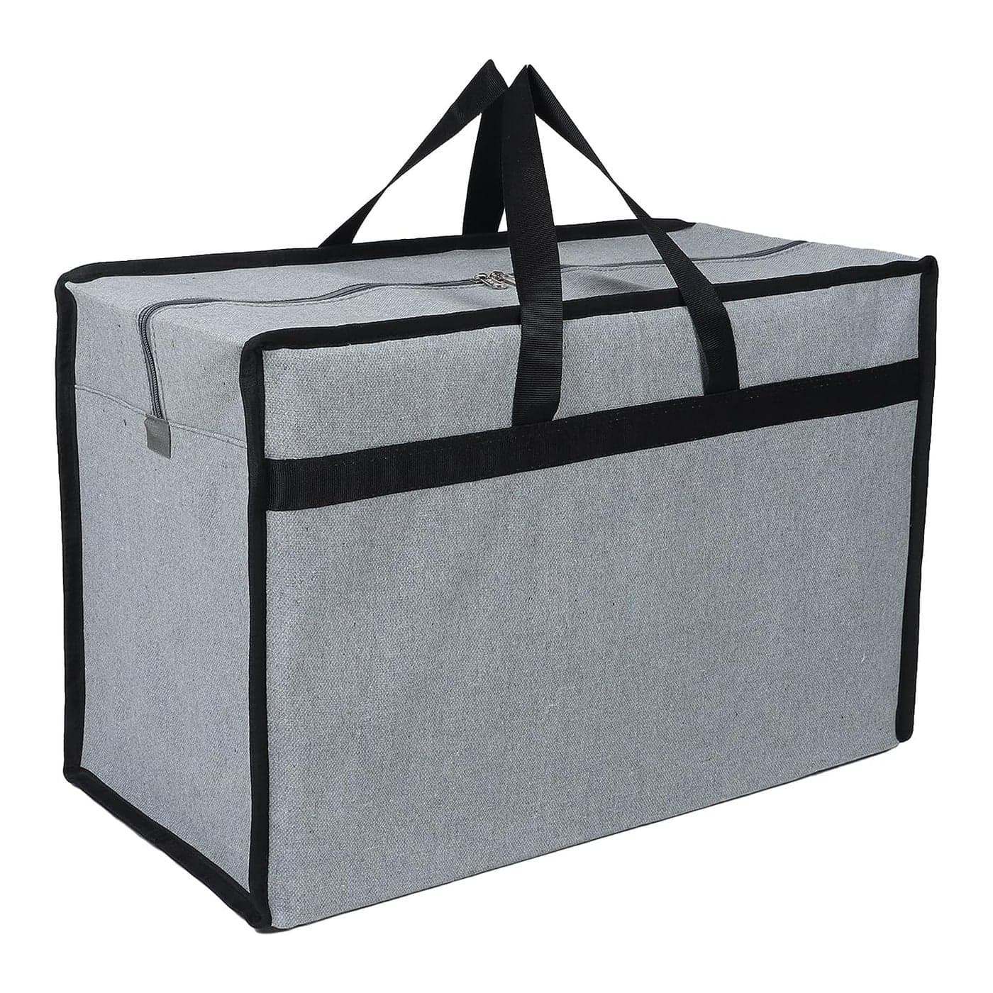 Shibui Heavy Duty Extra Large Storage Bag Moving Bag Tote Blanket Clothes Organizer Comforter Bedroom closet Room Essentials Grey Canvas
