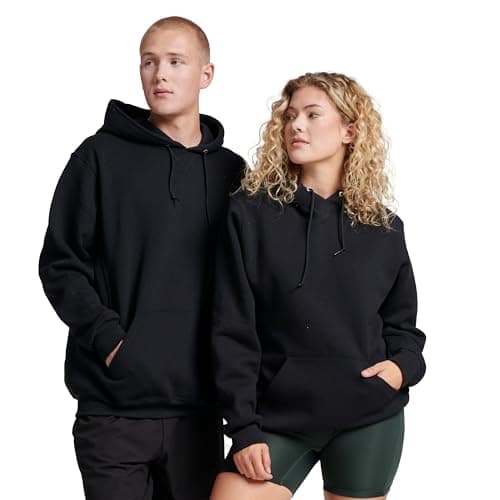Russell Athletic Men's Dri Power Hooded Pullover Sweatshirt, Black, XX-Large