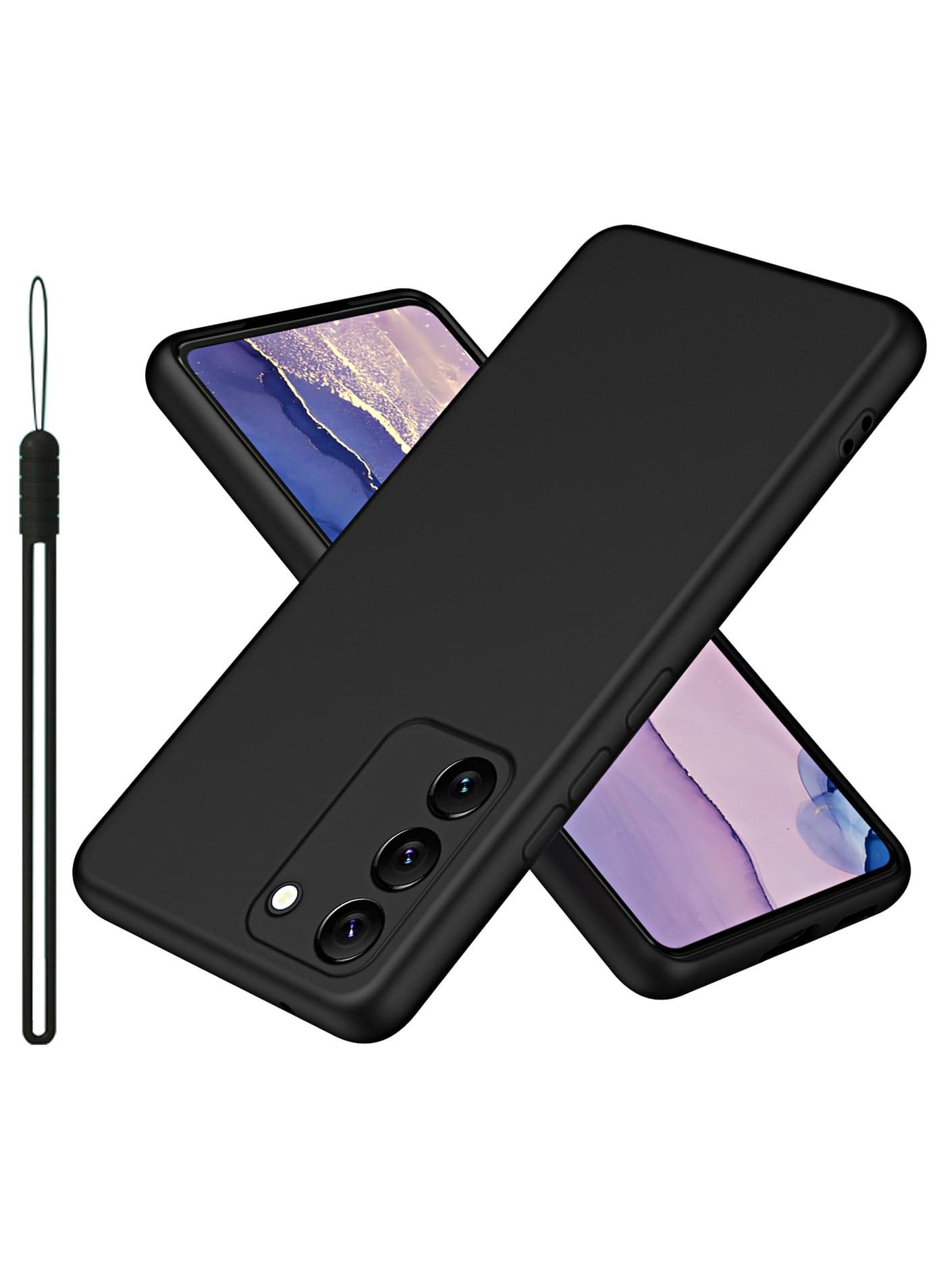 Case for Samsung Galaxy S23 Silicone Cover Soft Black