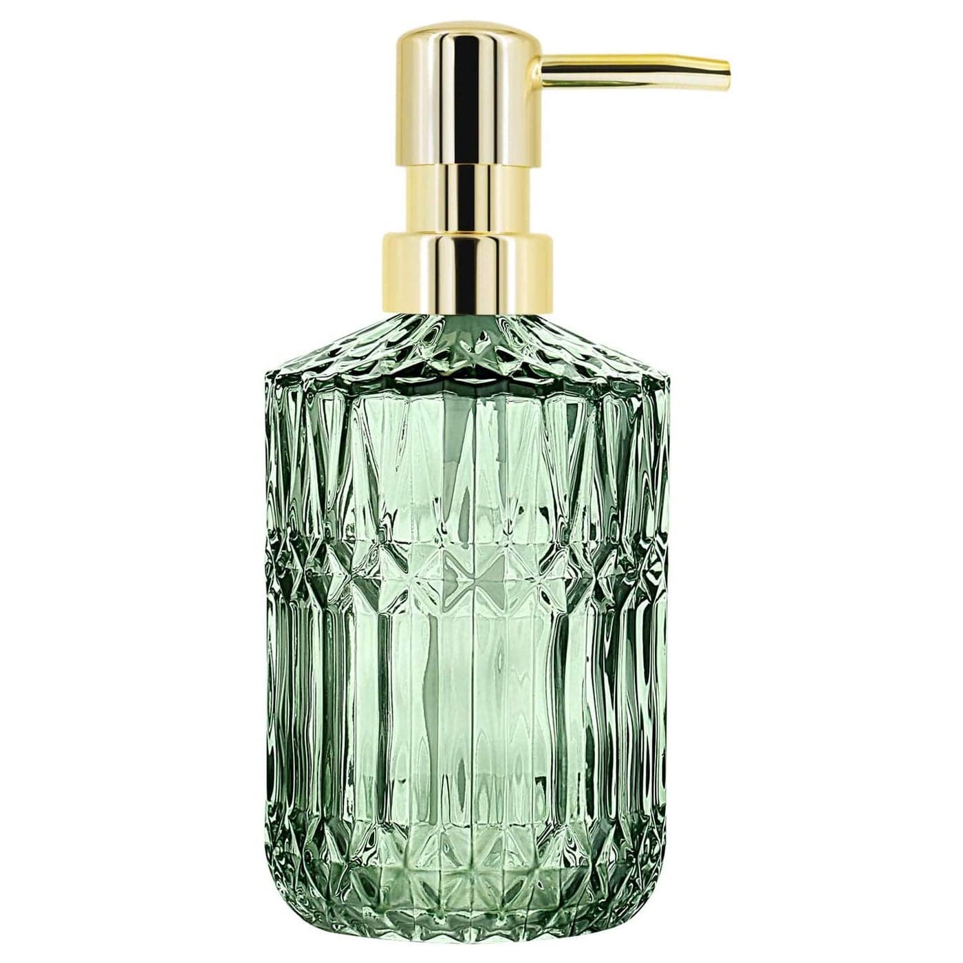 YunNasi Soap Dispenser with Pump Refillable Liquid Hand Soap Dish Soap Dispensers for Bathroom Counter Kitchen Sink Green