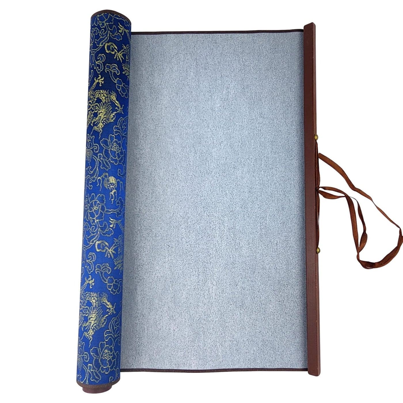 Flylin Calligraphy Cloth Reusable Chinese Calligraphy Practicing Tool Magic Water Painting Paper Ten Thousand Times Writing Cloth Scroll for Home School Blue