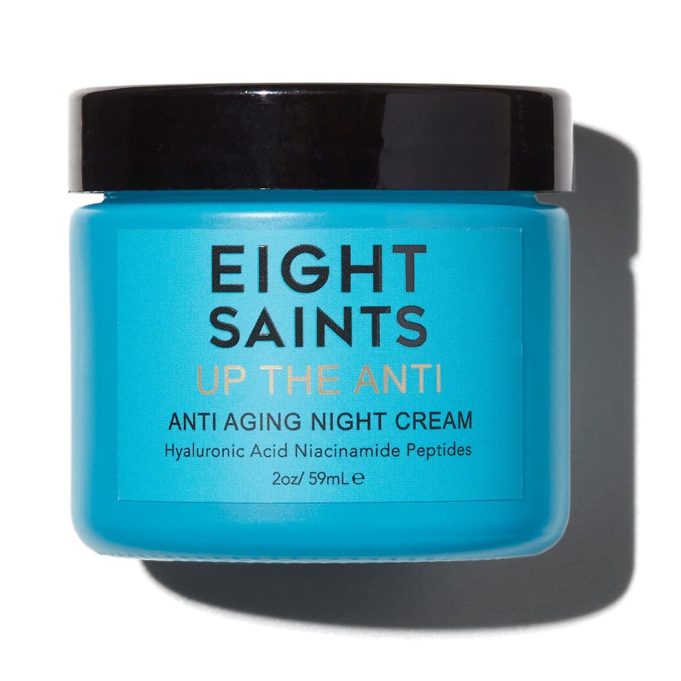 Eight Saints Skin Care Up the Anti Night Cream Face Moisturizer to Reduce Fine Lines and Wrinkles Natural and Organic Anti Aging Cream For Face Neck with Niacinamide and Hyaluronic Acid 2 Ounces