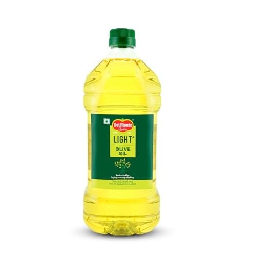 Del Monte Light Olive Oil (Imported) | Extra Light in Flavour & Aroma | Ideal for Everyday Indian Cooking – Deep Frying, Curries, Roasting & Sauteing | High MUFA & Rich in Antioxidants | 2L PET Bottle