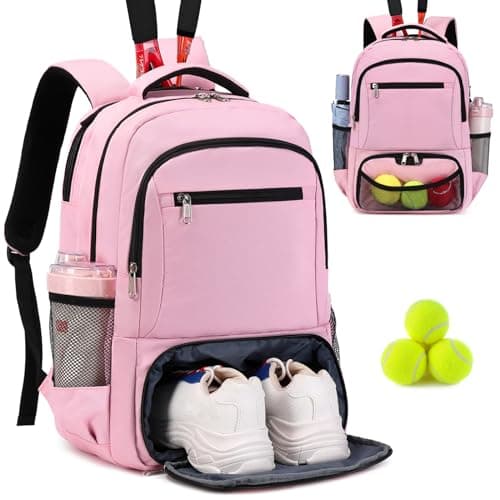 ACESAK Tennis Backpack Tennis Bag for Women Men - Tennis Bag Holds 2 Rackets, Badminton Squash, Pickleball Paddles Balls