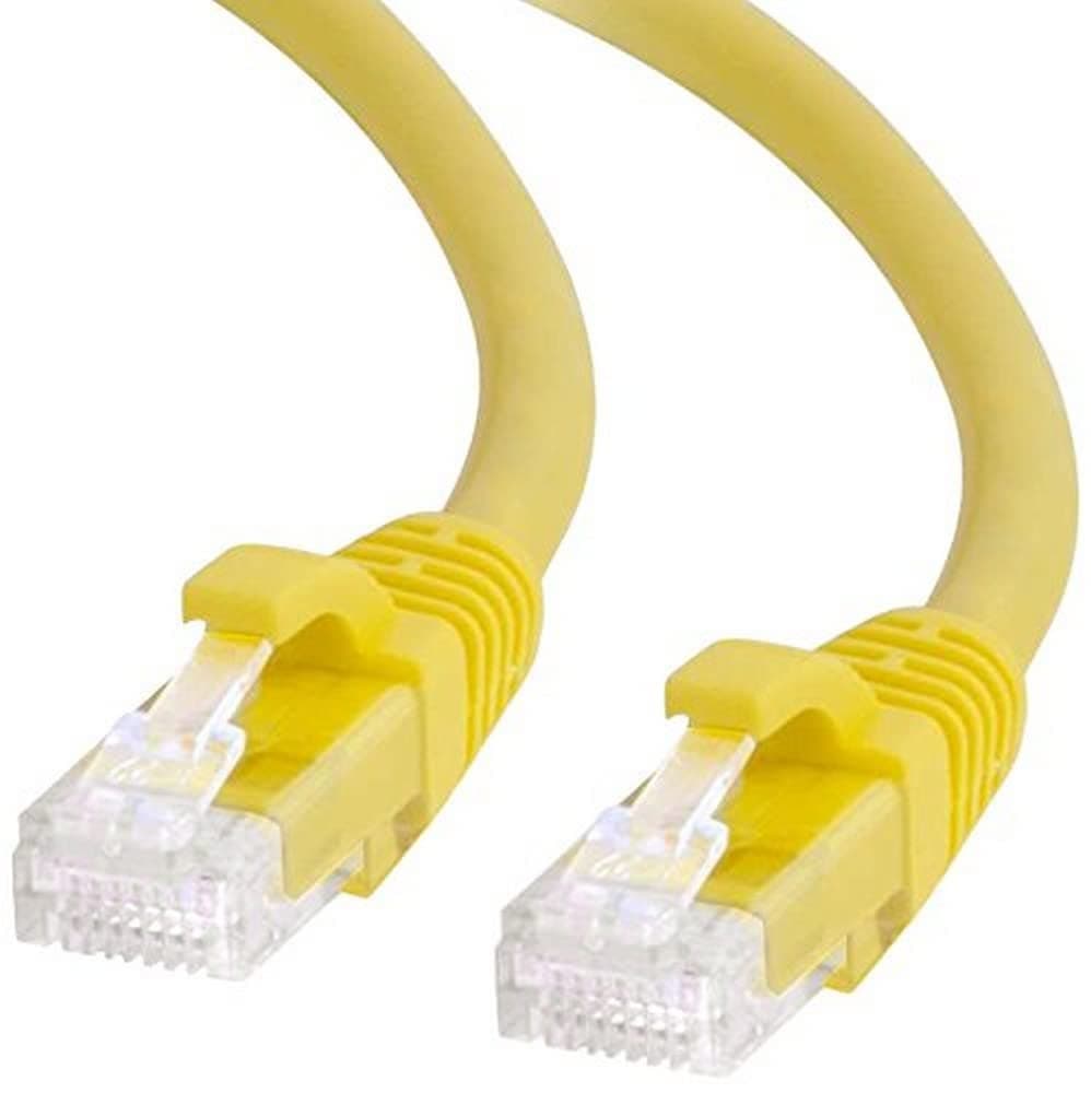 C2G Legrand Cat6 Ethernet Cable, Snagless Unshielded Cat6 Patch Cable, Yellow Network Patch Cable, 7 Foot UTP Ethernet Network Patch Cable, 1 Count, C2G 27192