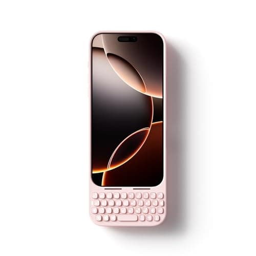 Akko MetaKey Keyboard for iPhone 16 Pro Max Maximize Screen Space Keyboard Case for Accurate Typing Pink