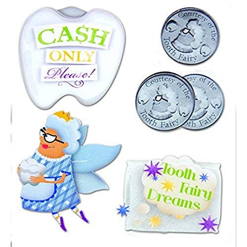 Karen Foster Design 3D Stacked Stickers, Tooth Fairy