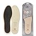 HANDARTE Leather Sockless Shoe Insoles Thin Dress Shoe Inserts for MenWomen 100 Natural Goatskin ChromeFree Anti Sweat AntiOdor Brown US W95M8 EU41