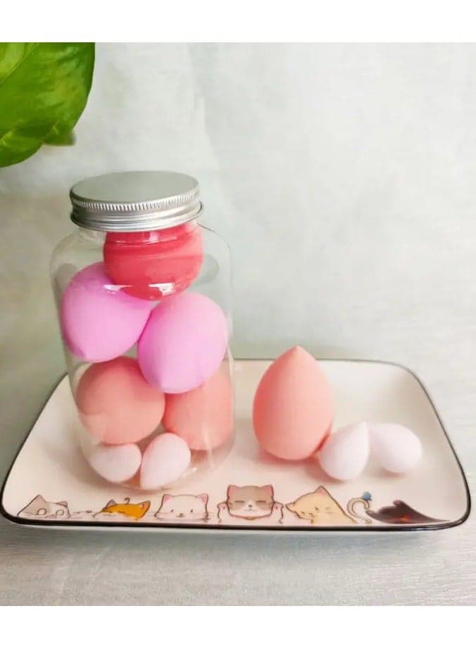 7Pcs Super Soft Makeup Sponge Travel Beauty Blender Set Makeup Sponges for Foundation Blender Flawless for Cream Powder and Liquid Dry and Wet Use